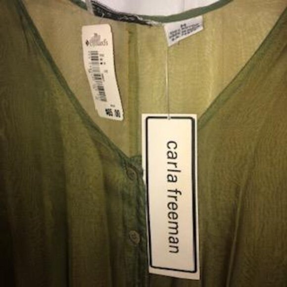 Nwt Ladies Carla Freeman lightweight tunic/jacket  Size M - Picture 3 of 3